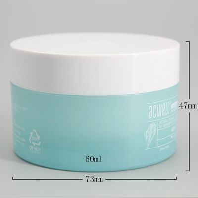 ABS Plastic 47mm 60ml Empty Face Cream Jars