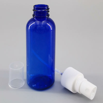 Transparent Blue 120mm 2.11oz PET Plastic Spray Bottle