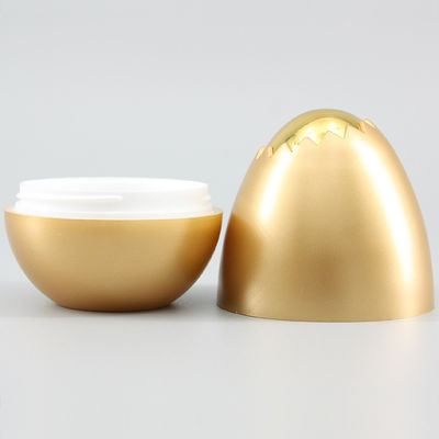 Golden Egg Shaped 86mm 1.01oz Empty Cream Jars