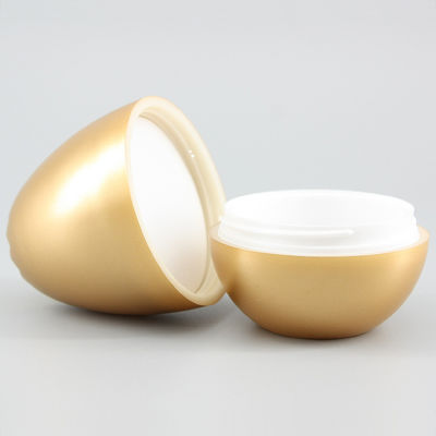 Golden Egg Shaped 86mm 1.01oz Empty Cream Jars