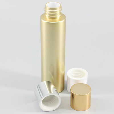 Cylinder 24mm Gold Smooth 3.38oz PET Plastic Bottle