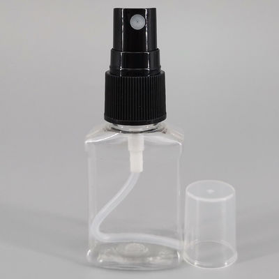 Transparent Square 4.5g 20ml Plastic Mist Spray Bottle