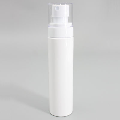 100ml Pet Plastic Spray Bottle White Cylinder Flat Shoulder