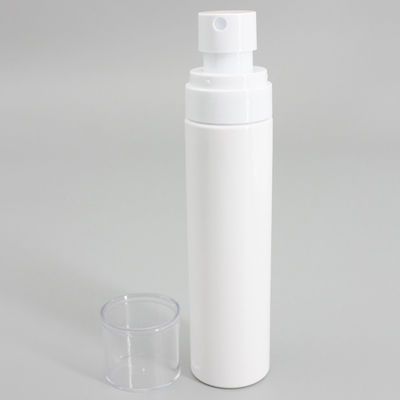100ml Pet Plastic Spray Bottle White Cylinder Flat Shoulder