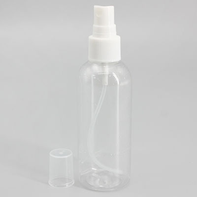 40*134mm 100ml PET Plastic Spray Bottle Cylinder Round Shoulder