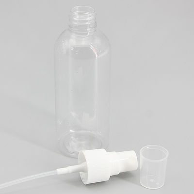 40*134mm 100ml PET Plastic Spray Bottle Cylinder Round Shoulder