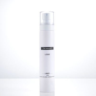 100ml Pet Plastic Spray Bottle White Cylinder Flat Shoulder