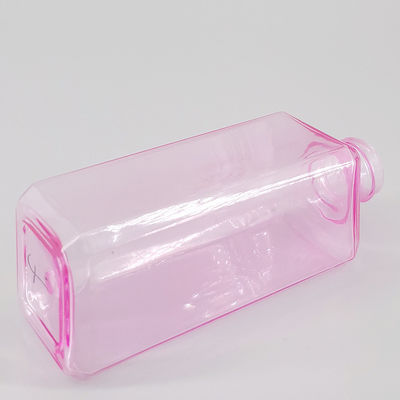 PET Clear Purple 3.5oz 100ml  Square Flat Lotion Bottle