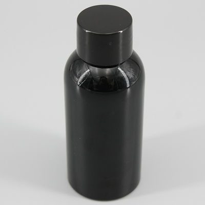 2.7oz/80ml Mini Black PET Bottle With Screw Cap Sprayer, Anti-Light Plastic Bottle , Universal Packaging Bottle