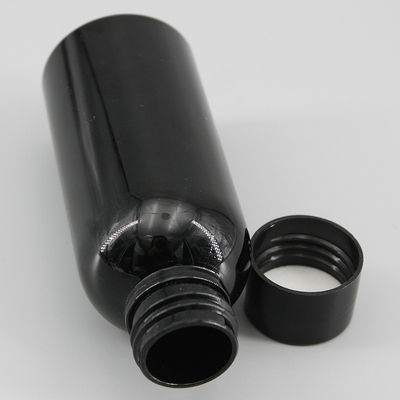 2.7oz/80ml Mini Black PET Bottle With Screw Cap Sprayer, Anti-Light Plastic Bottle , Universal Packaging Bottle