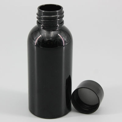 2.7oz/80ml Mini Black PET Bottle With Screw Cap Sprayer, Anti-Light Plastic Bottle , Universal Packaging Bottle