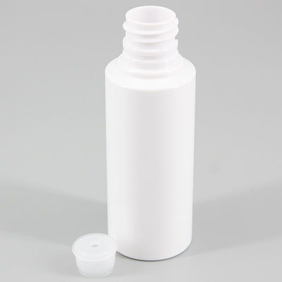 1.69oz/50ml White PET Skin Care Cosmetic Bottle Cylindrical Plastic Lotion Portable Travel Set Bottle