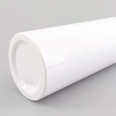 Flat Shoulder Cylinder White 4.05oz Toner Screw Cap PET Plastic Skin Care Bottle