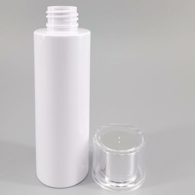 PET Cylinder Screw Cap Flip Top Lotion Suit Bottle 100ml 120ml