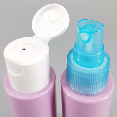 Flip Cap Cylinder PET Plastic Perfume Spray Bottle 2.71oz 80ml