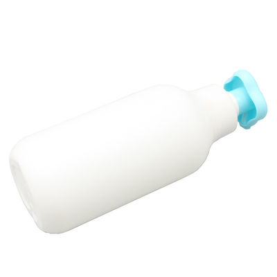 400ml Milky White Cylindrical HDPE Toiletries Baby Shampoo Bottle