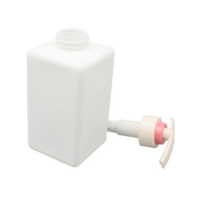 HDPE 400ml Square Body Lotion Hand Sanitizer Pump Bottles
