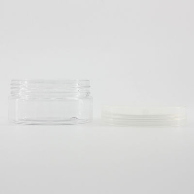 100ml Clear Candy Biscuit Plastic Packaging Jar PP Screw Cap