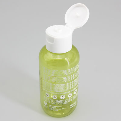 Green 100ml Cosmetic Emulsion PET Plastic Spray Bottle