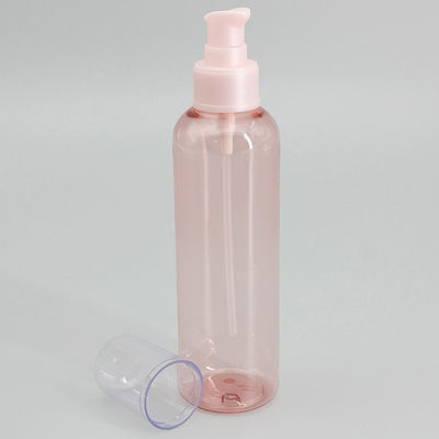 Transparent Pink 120ml  4oz Cylinder Plastic Spray Bottle