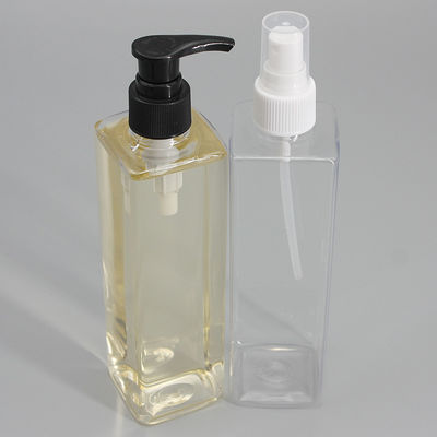 300ml Clear Square Plastic Packaging Bottle For Hand Sanitizer