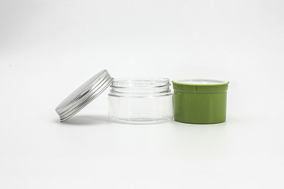 Plastic Double Wall Layers 60ml Face Sleeping Hair Cream Jar