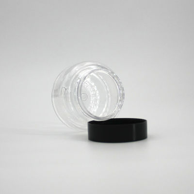 PET 110ml 3.71oz Bath Salt Plastic Jar Black Screw Cap