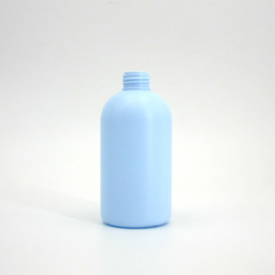 250mL 8.45oz HDPE Blue Cosmetic Lotion Bottle Round Shoulder