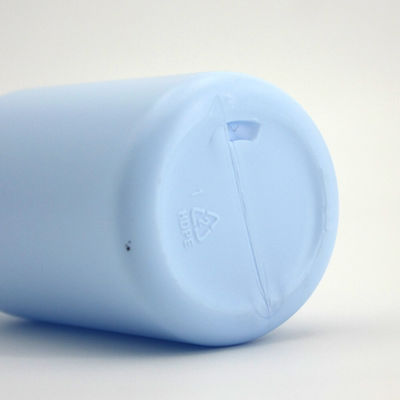 250mL 8.45oz HDPE Blue Cosmetic Lotion Bottle Round Shoulder