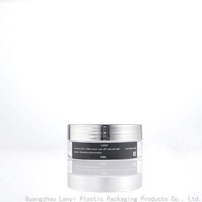 Christmas Candle Packaging Jar 100ml 200ml Clear PET Cylinder Cosmetic Jar