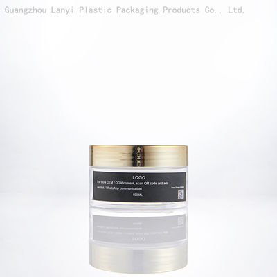 Christmas Candle Packaging Jar 100ml 200ml Clear PET Cylinder Cosmetic Jar