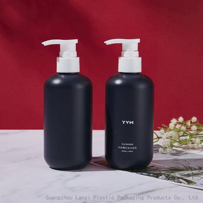 Blue Cylinder 230ml 250ml Hotel HDPE Hand Gel Bottle