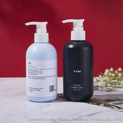 Blue Cylinder 230ml 250ml Hotel HDPE Hand Gel Bottle