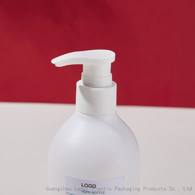 Matte HDPE White Boston 300ml 10oz Shampoo Pump Bottles