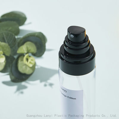 Flat Shoulder clear 3.38oz 4.05oz PET Plastic Spray Bottle