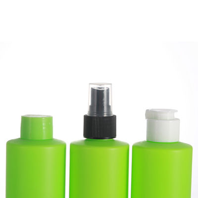 Green Cylindrical 230ml Detergent Liquid Bottle With Flip Cap