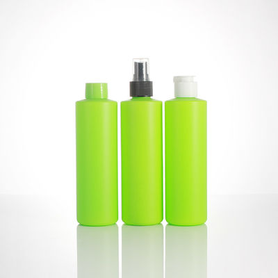 Green Cylindrical 230ml Detergent Liquid Bottle With Flip Cap
