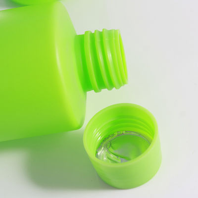 Green Cylindrical 230ml Detergent Liquid Bottle With Flip Cap