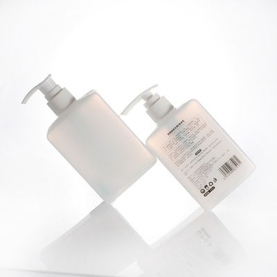 Translucent HDPE 300ml Hand Sanitizer Bottle Square Push Type