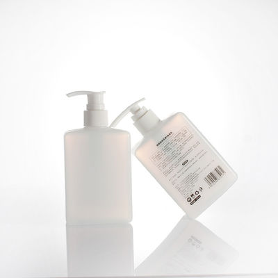 Translucent HDPE 300ml Hand Sanitizer Bottle Square Push Type
