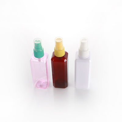 100ml PET Sprayer Square Plastic Cosmetic Bottle