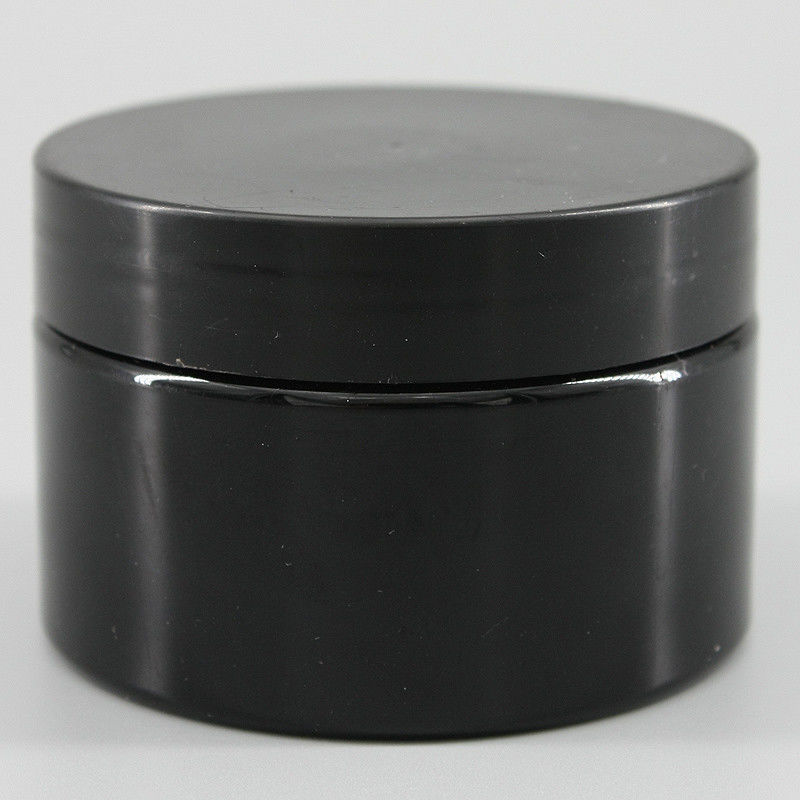 4.06oz 120ml Black Plastic Cosmetic Jars For Ink Glue Packaging