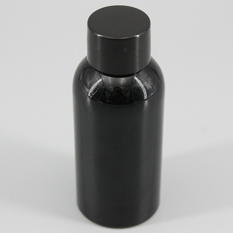 2.7oz/80ml Mini Black PET Bottle With Screw Cap Sprayer, Anti-Light Plastic Bottle , Universal Packaging Bottle