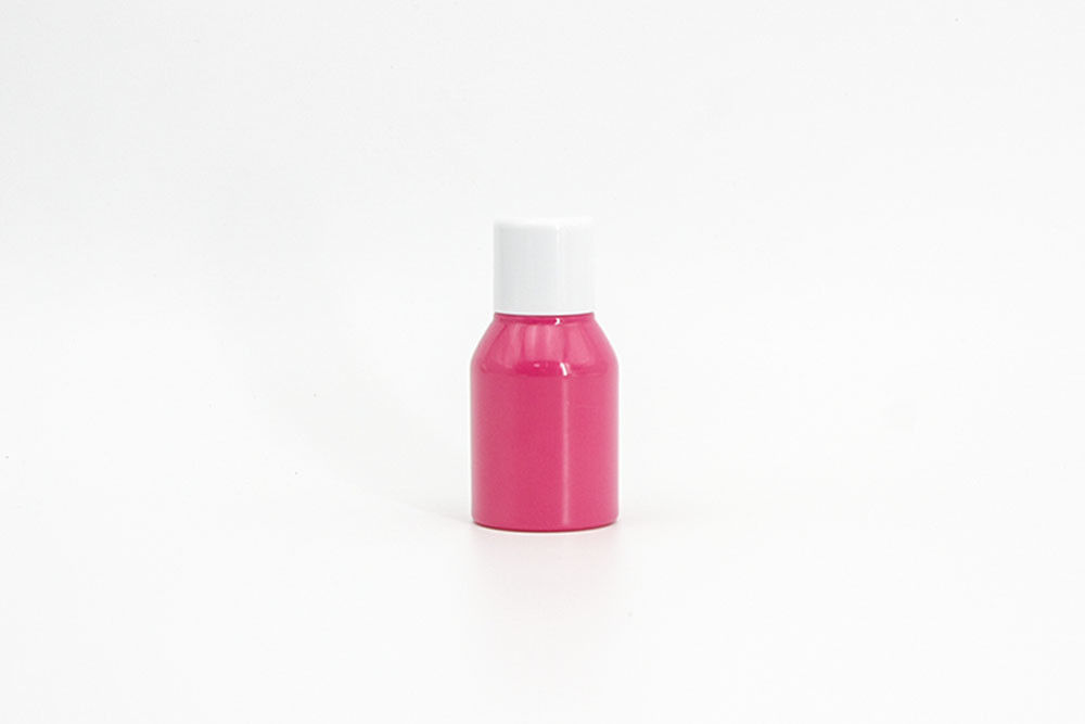 70ml 75ml PET Round Plastic Lotion Bottle Small Hot Pink Cosmetic Packaging Spray Bottle Colorful Flip Cap Screw Cap