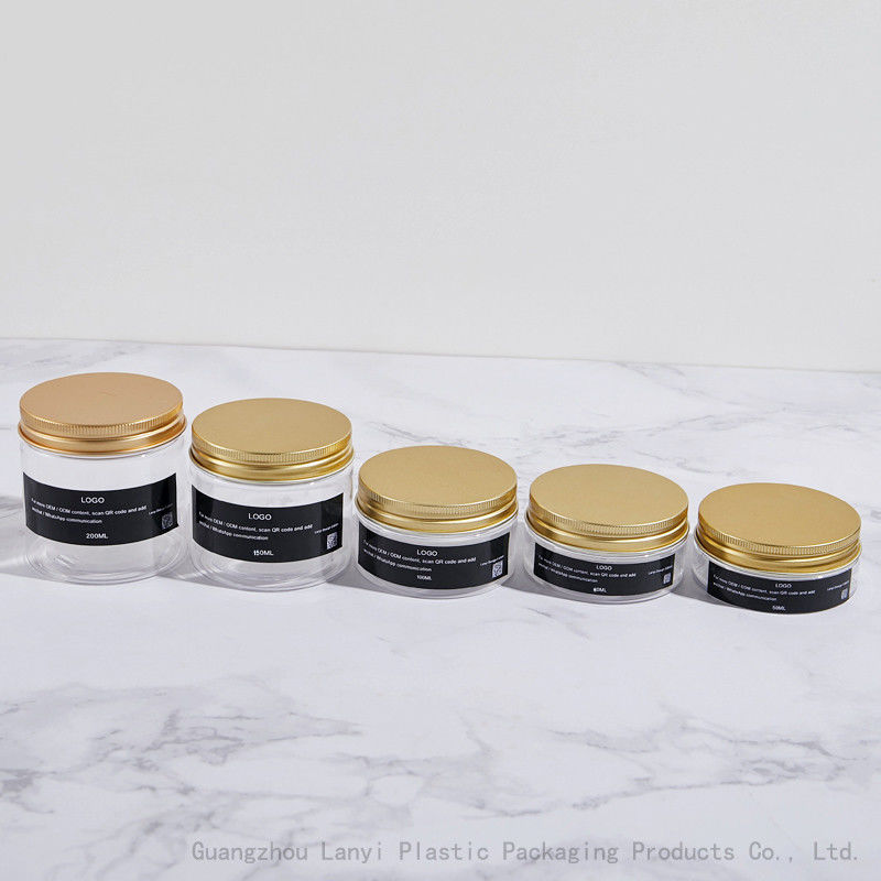 50ml 60ml 110ml Transparent Plastic Jars Cookie Candy Storage